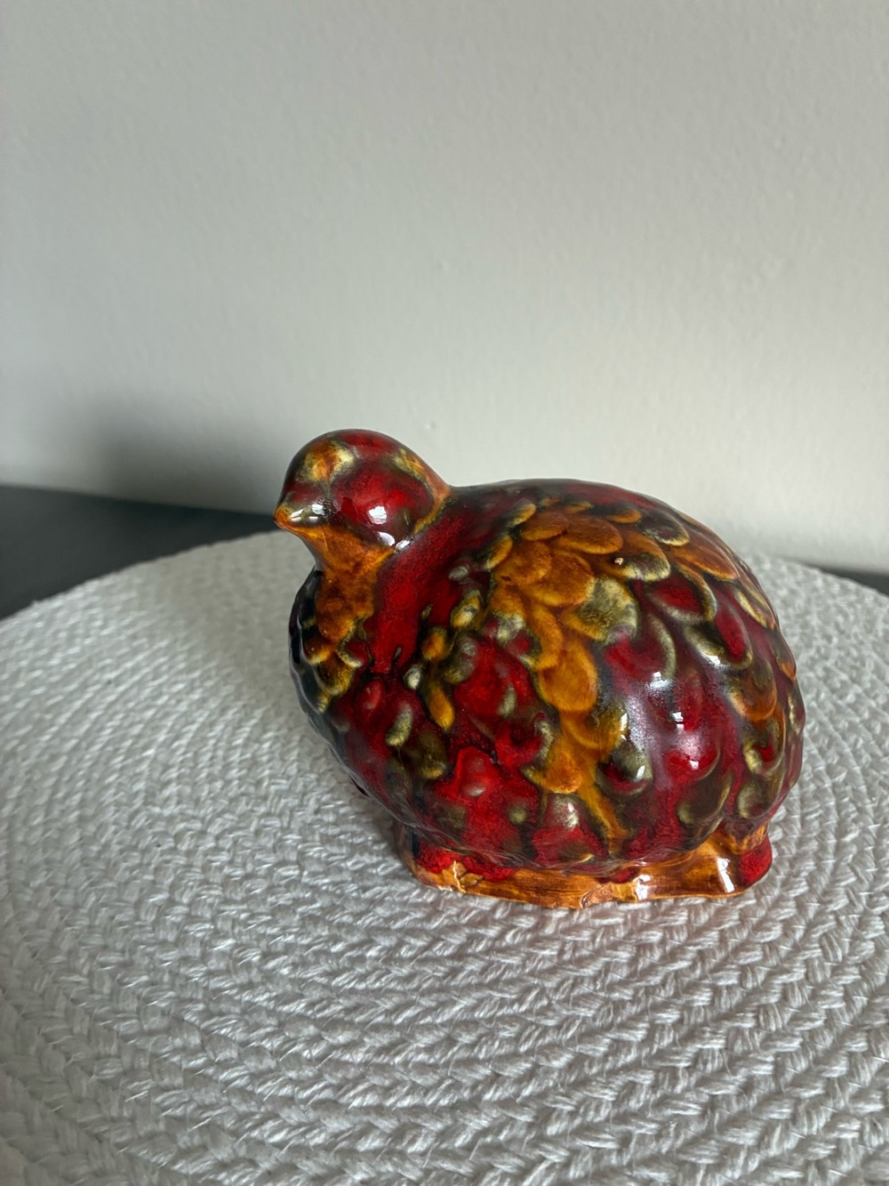 Vintage Ceramic Pottery Partridge Quail Figurine Bird
- Home Accent